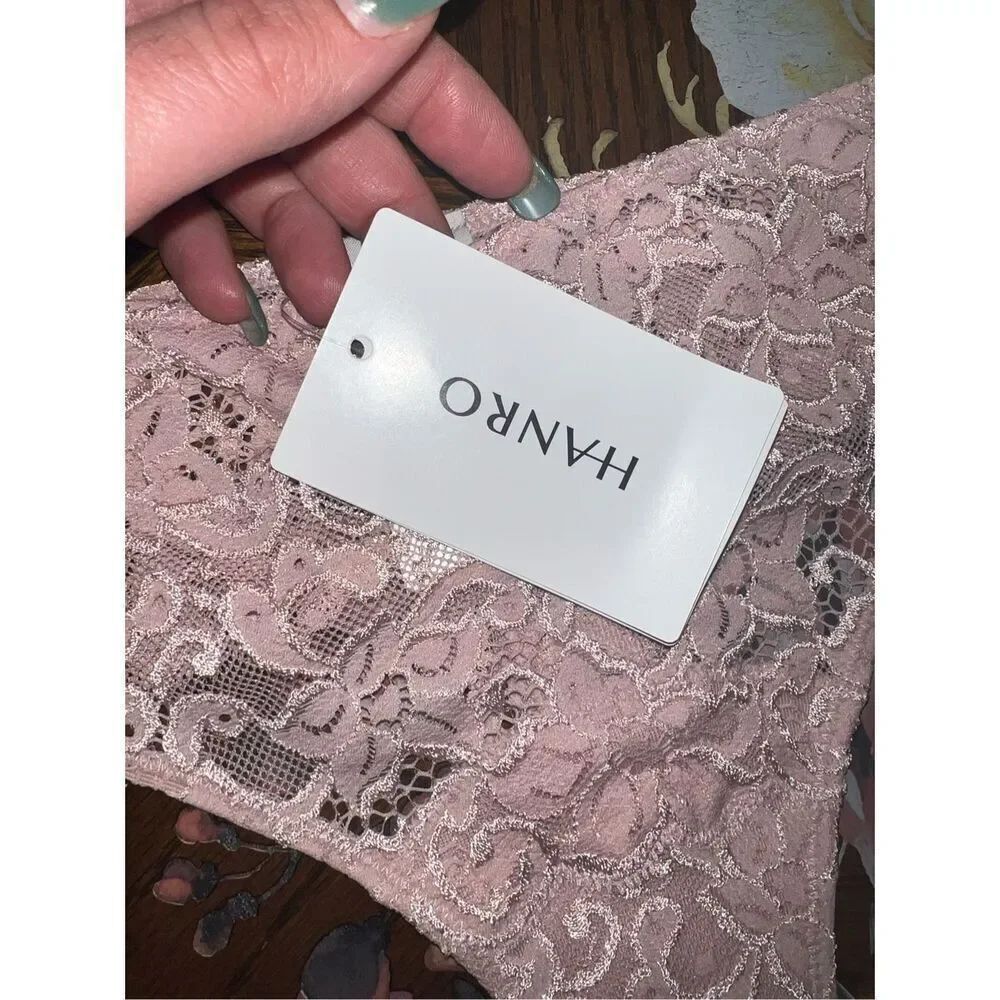 Hanro luxury moments lace underware pale pink NWT Luxury lingerie Size Small - Picture 4 of 5